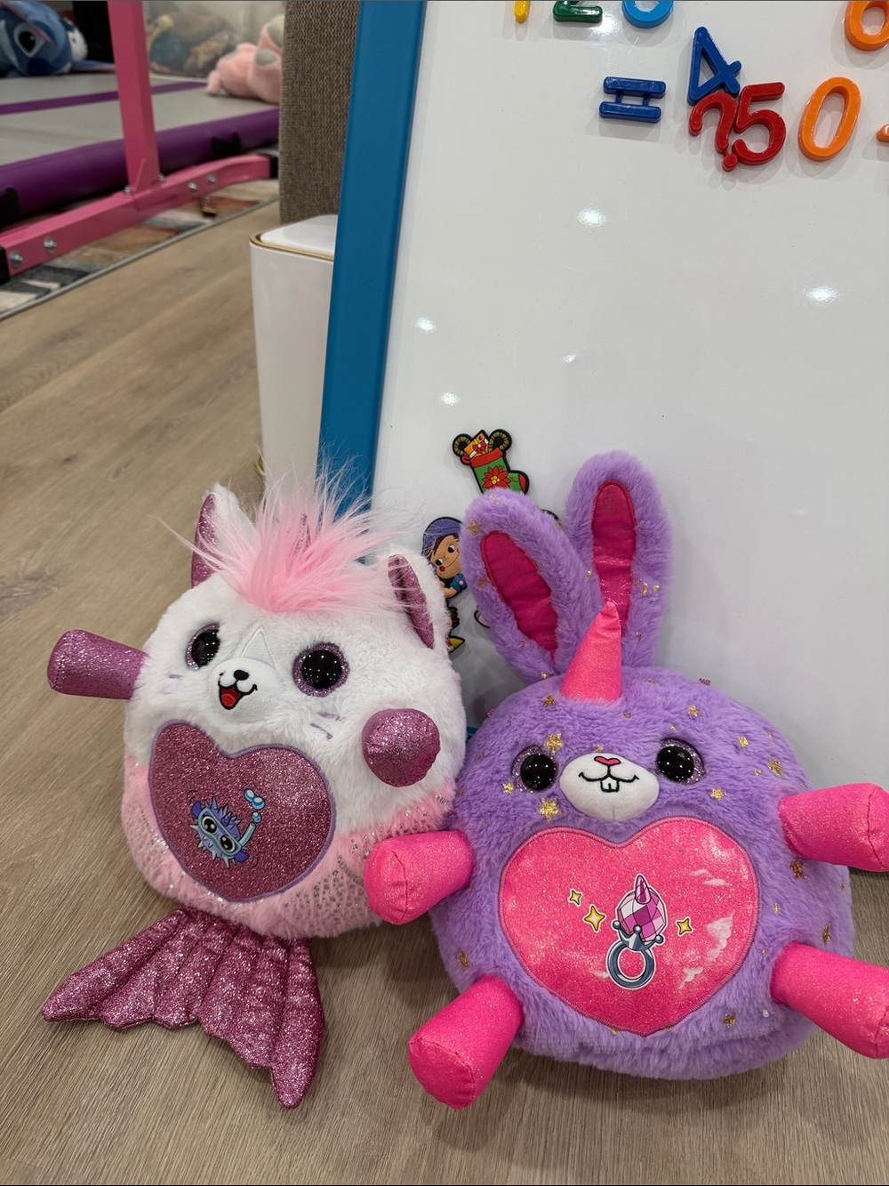 Plush Magical Mermaid & Unicorn Small Pet Plush Set - Pink & Purple